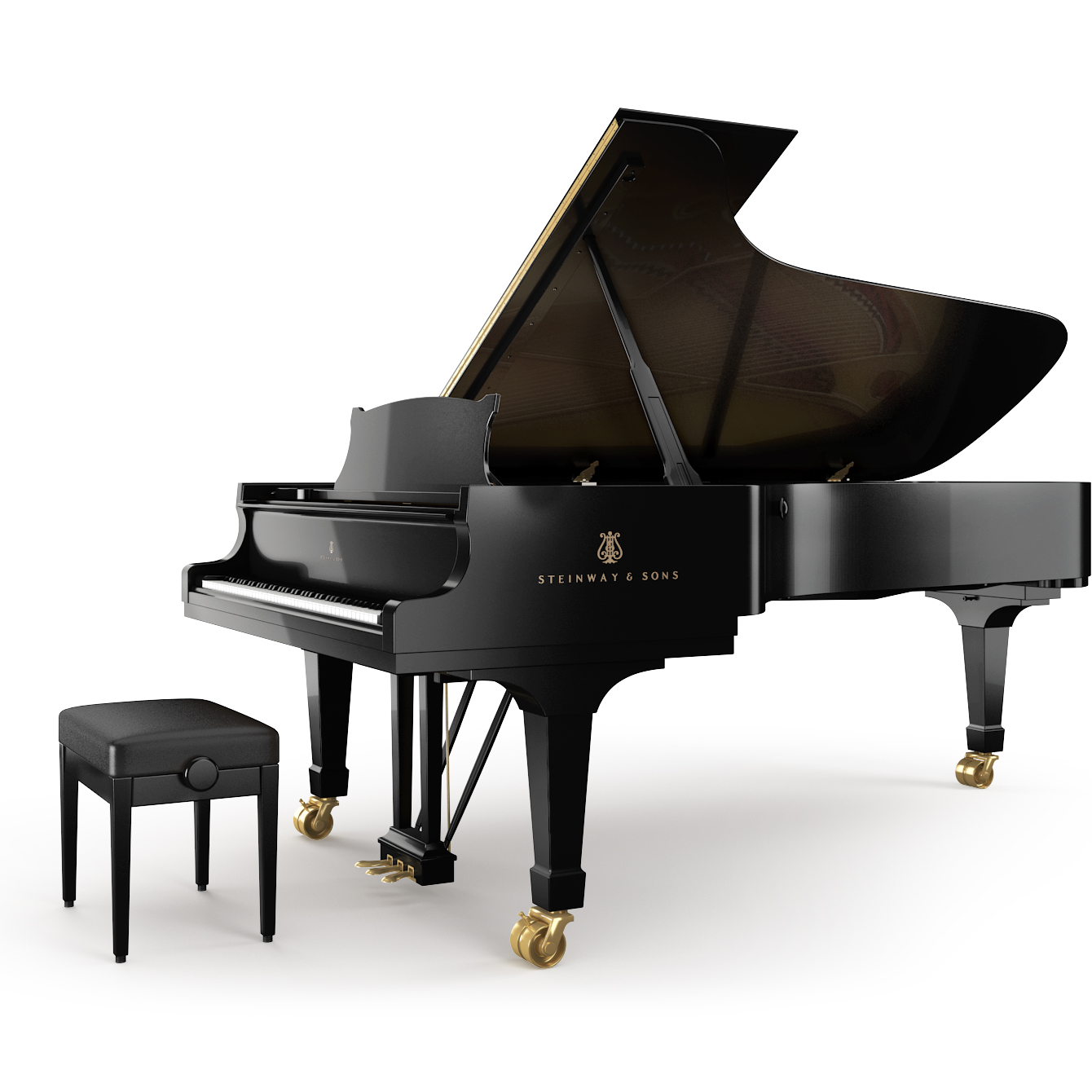 steinway D-274 piatino pianoforte a coda